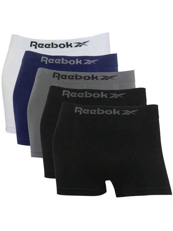 Reebok Kit 5 Cueca Boxer Masculino Original Adulto Masculina Premium