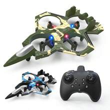 TOKQI 2025新款K500遥控飞机 - 四轴无人机战斗机（手抛起飞、特技飞行、360°翻转、气压定高、自动悬停、防撞）ABS滑翔机 - 生日/圣诞礼物 - 彩色 - 查看 11