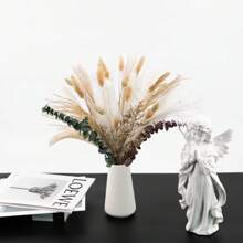 Ramo de 43 tallos de flores secas - Decoración rústica para el hogar, boda, centro de mesa, florero, manualidades, estética de granja, decoración de otoño, Halloween, otoño