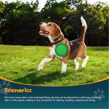 Foldable Silicone Pet Bowl, Portable Outdoor Cat Dog Food Water Feeder, Multifunctional Pet Feeding Bowl