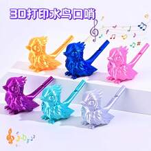 1 Pc New Whistle, New Waterfowl Whistle. Oral Muscle Training To Learn Bird Calls. 3D Printed Blow Birdie Toy, Realistic Whistle Model, Can Be Filled With Water, Party & Birthday Gift[Style/Color Random, Without Water Inside, Need To Add Water Yourself] - Multicolor - View 7