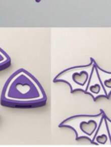 Cat Ear Headphones + Bat Wings | Headset Accessory Kit - Tím và Trắng - Xem 1