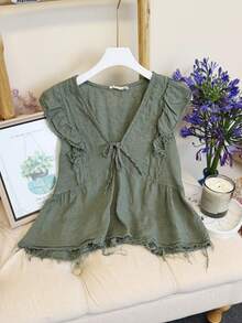 Women T-Shirts - xanh quân đội - Xem 3