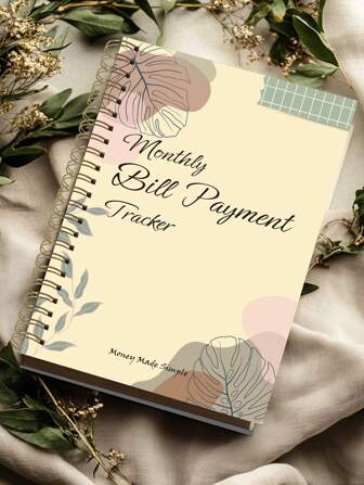 月度账单支付追踪笔记本，2026年财务管理与预算账簿，带账单追踪和支付记录清单，A5螺旋装订，5.6 x 8.0英寸，学校办公用品，2026年新年礼物，男女皆宜
