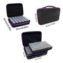 Estuche organizador de diamantes de pintura, organizador de lienzo actualizado con accesorios, 30 compartimentos, 60 compartimentos, 120 compartimentos, soporte a prueba de golpes para cuentas y suministros de arte, contenedor portátil para joyas con herramientas, kit multifuncional de manualidades y suministros de costura