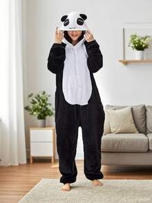 Women Lounge Jumpsuits - Panda - View 1