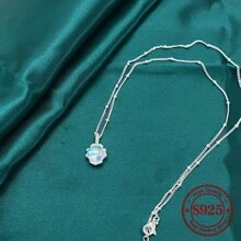 925 Pure Silver, Mermaid Tear Necklace, Women's Pendant, Simple Accessories, Hypoallergenic, Perfect Valentine's Day Gift, Anniversary Gift, Send Girlfriend, Send Friend, Have An Exquisite Gift Set