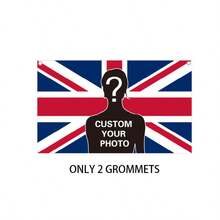 Customizable UK Flag Wall Decor, Can Add Personalized Photos, Text, For Bedroom, Office, Garden, Birthday, Party, Gifts For Friends, Family, Elders, Various Sizes Available, Can Add Logo, Cute Pet Portraits, Colorful UK Flag - Multicolor - View 7