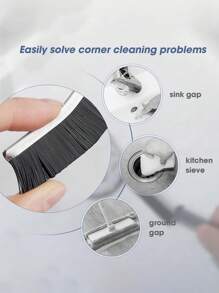 1 peça: limpe os azulejos da sua cozinha e banheiro sem esforço com esta escova multifuncional para fendas! Para serviços de limpeza comercial/lojas