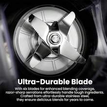 SPZTJK 28000RPM Pro Blender With 2 Containers, 68oz+800ml + Professional Blender | 8 Functions Powerful Kitchen Blender And Grinder Combo | For Coffee Beans, Dried Chili, Ice Crushing, Juices Stand Mixer, Sorbet Milk Shake, Smoothies Blenders - 查看 10