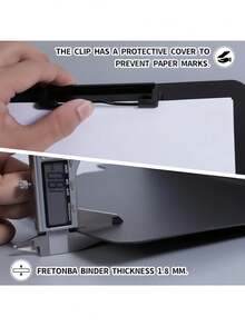 1pcA4 Clipboard Clipboard 2 Packs With Lid, Clipboard With 2 Clamps, Clipboard For Office/Construction Sites/School, Back To School, School Supplies - Multicolor - View 7