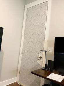 Gói 6 tấm cách âm tường, tấm cách âm, tấm giảm âm mật độ cao, tấm cách âm tường tự dính, xử lý âm thanh cho phòng thu âm, văn phòng, nhà, giấy dán tường, nhãn dán tường, trang trí phòng, trang trí tường nhà bếp, phòng ngủ, trang trí phòng khách - Xám - Xem 8