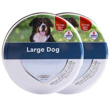 Pet Collar, 8 Months Protection, Plant Ingredient, Waterproof Adjustable, Large Dog & Small Dog & Cat (2pcs)
