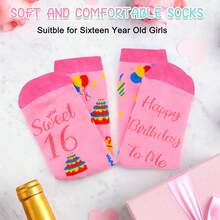 16th Birthday Gifts , Sweet 16 Gifts For Granddaughter, Happy 16th Brithday Cool 16 Year Old Gift Ideas For Her Daughter Niece Sister Granddaughter 16t Birthday Cards - Pink - View 5
