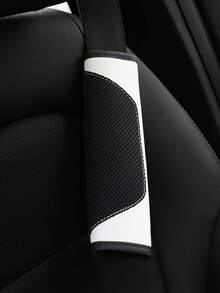 1/2 piezas Almohadillas para el hombro del cinturón de de piel sintética 3D transpirable y amigable con la piel, fundas cómodas para el cinturón de del automóvil, para mujeres