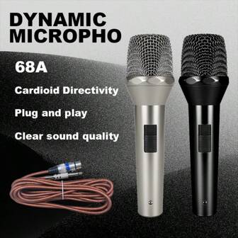 LexiNova 68 Supercardioid Dynamic Microphone Wired Mic For Stage Singing Vocal Recording Performance Speech Professional Grade Sound