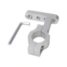 1pc Motorcycle Extension Bracket 22mm Diameter Universal Aluminum Alloy Universal 8mm/6mm/5mm 4 Screw Hole Expansion Bracket Mobile Phone Bracket Spotlight Fixed Installation Bracket Suitable For Motorcycle Off-Road Vehicle Accessories