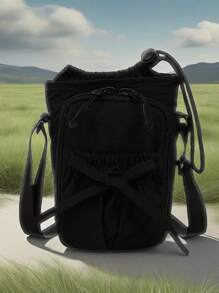 Crossbody Bag For Men, Versatile, Lightweight, Sports And Leisure, Water Bucket Bag, Neutral And Fashionable Water Bottle Bag, Commuting Bag, Cycling Bag, Simple Shoulder Bag, Mobile Phone Bag Side Bag