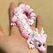 Estatua de dragón impresa en 3D, con articulaciones móviles, modelo de dragón de colección de escritorio, un regalo perfecto para la gente.