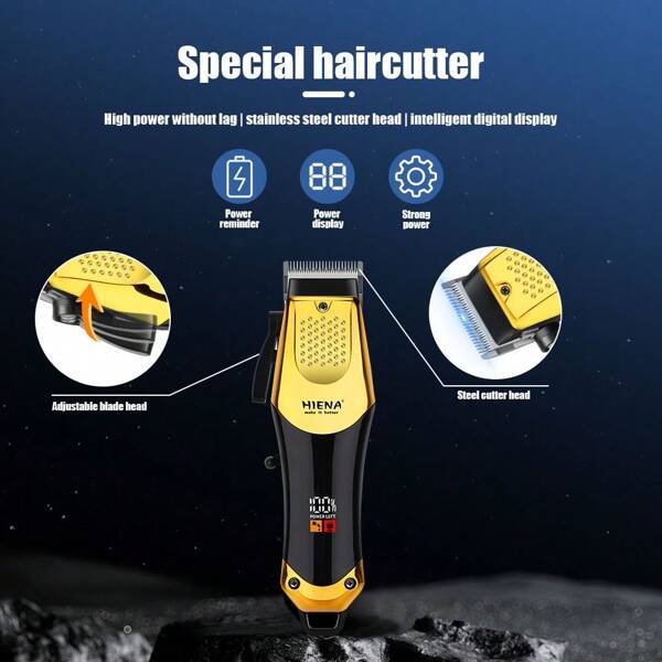 HIENA HYN kabelloser Haarschneider, Koteletten Rasierölhaarschneider, langanhaltende Schärfe, das beste Geschenk für Haarschneider für den Heimgebrauch