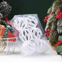 Set de 6 piezas de decoraciones navideñas, bolas colgantes navideñas creativas, adecuadas para decorar el árbol, perfectas para el hogar, centro comercial, hotel, cafetería, restaurante y celebraciones navideñas al aire libre, decoraciones navideñas para el hogar, regalos navideños, decoración navideña - Multicolor - Ver 4