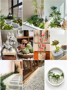 White Stone Natural Stone Suitable For Home And Garden Decoration -0.3-3 Cm, Multi-Color Stone Suitable For Indoor Plants, Outdoor Landscapes, And Holiday Decoration (White, Black, Multi-Color, Yellow) - Very Suitable For Vase, Glass Container, Fish Tank, Aquarium