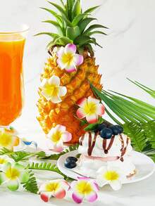 40 件套 - 夏威夷花朵、2.5 英寸女士芙蓉泡沫发饰、夏威夷热带派对装饰品、海滩泳池度假装饰品、生日派对礼物、婚礼装饰用品。 - 彩色 - 查看 2