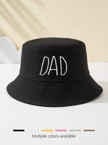 1 pièce Chapeau bob brodé pour femme, unique et amusant, indispensable pour les sports de plein air, les voyages, la plage, respirant, à la mode, polyvalent, cadeau de vacances