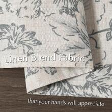 JINCHAN Linen Floral Fall Placemats Set Of 4 Cloth Table Mats Rustic Cottagecore Jacobean Outdoor Seasonal For Kitchen Dining Table Decor Non-Slip Washable Tablemats 13x19 Inch Green - 花卉 |灰色的 - 查看 3