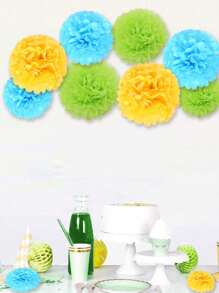 100/30/10/1 件粉色、浅粉色和玫瑰红色纸花环，适用于婚礼、茶会、生日和家居装饰、情人节 DIY 纸巾绒球、装饰性纸巾绒球套装、粉色纸巾花球天花板悬挂装饰，适用于情人节、生日、毕业典礼、开幕式、婚礼订婚派对装饰、圣诞节