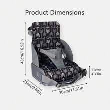 1pc Foldable Baby Booster Seat Cushion, Portable Height-Increasing Cushion For Kids, Non-Slip Toddler Dining Chair Booster