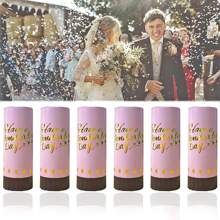 1pc Mini Handheld Gift Cone Pink Portable DIY Spring Jet Gift Cone Colorful Confetti Confetti For Birthday Party Wedding Mother's Day Family Gathering Atmosphere Favors Props