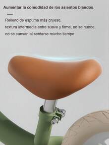 Bicicleta de equilibrio para de 2 a 6 años, diseño sin pedales y con canastita pequeña, para niñas y niños, neumáticos sin Planos, Asiento Ajustable y Marco Duradero - Verde - Ver 7