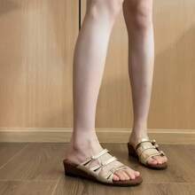 Women Flip-Flops - 銀色 - 查看 7