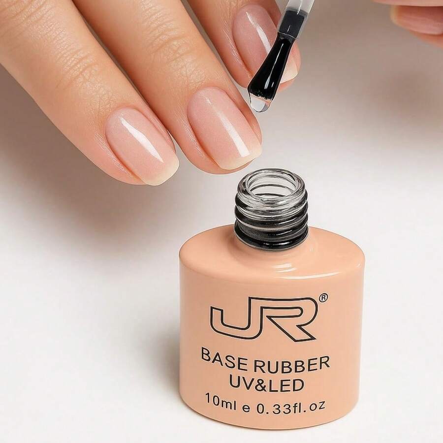 Base Rubber para Uñas, Base en Gel Rubber, Base Reforzada Rubber, JR Base Rubber, Rubber, Rubber JR, Ruber Transparente - transparente - Ver 1