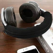 耳机头带盖适用于 Audio Technica ATH M50X，替换头带垫保护器也适用于 ATH M10 M20 M30 M35 M40X M40FS M45 M50 M50S、MDR-7506 MDR-V6 MDR-CD900ST - 黑色 - 查看 7