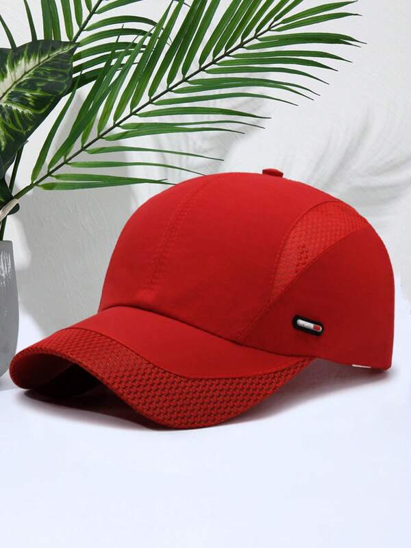 1pc Men's Outdoor Casual Quick-Dry Sun Protection Baseball Cap For Summer