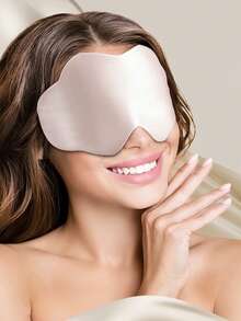 桑蚕丝睡眠眼罩，遮光，耳挂式，柔软舒适，眼部护理睡眠眼罩 - 彩色 - 查看 4