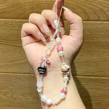 1 pieza Estilo aleatorio Accesorio de teléfono con colgante de Hello Kitty Kawaii de Sanrio, lindo encanto compatible con gato Kitty para decorar joyas (algunas partes pueden ser aleatorias)