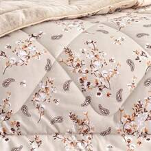 Made In Turkey – 4-Season Reversible Quilt Set – Single Size 155x215 Cm – Lightweight Cotton & Warm Welsoft Fabric – Includes Decorative Pillowcase