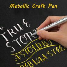 12 piezas Marcadores de color metálico, punta suave y dura, bolígrafos marcadores permanentes resistentes al agua y de secado rápido, bolígrafos para pintar neumáticos, bolígrafos para grafiti, juego de pinceles para pintura artística, útiles escolares, de vuelta a la escuela