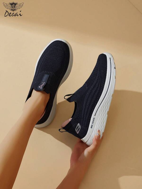 DESAI Casual Women Sneakers, Comfortable Soft-Sole Breathable Fashion Running Shoes, Versatile Style