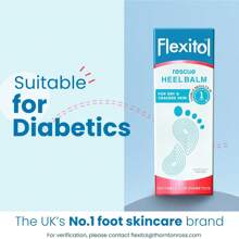Flexitol Rescue Heel Balm - Foot Visible Results In 1 Day - Cracked Heels And Very Dry Feet - 25 Percent Urea Intense Hydration - Clinically Proven - Suitable Diabetics - 56g