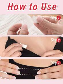 Bandă adezivă anti-alunecare pentru sâni, 108/36 buc., bandă adezivă pentru femei la modă, bandă antiderapantă pentru haine, mânere pentru bretele de rochii, bandă dublu adezivă pentru garderobă, articole esențiale pentru întoarcerea la școală și kituri de salvare a ținutelor de petrecere – Toate concepute pentru a preveni defecțiunile garderobei și a vă menține ținutele în siguranță la locul lor.