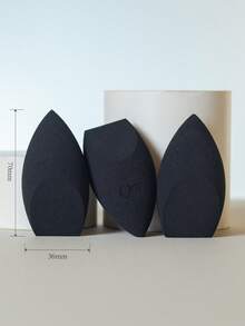 3pcs Reusable Dry/Wet Makeup Sponge Set, Soft Cosmetic Makeup Blender Applicator For Powder, Liquid, Setting Makeup, Suitable For Both Men And Women, Portable Daily/Travel Essentials,Makeup,Cheap,Room Decor,Vanity,Travel,Bedroom,Makeup Accessories,Puff,Makeup Blender,Powder Puff,Makeup Sponge,Cheap,Stocking Stuffers,Makeup,Makeup Tools,Cheap Stuff,Gifts,Gifts For Women,Christmas Gifts - Black - View 3