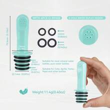 Bồn cầu xịt vệ sinh cầm tay di động dùng cho nhà vệ sinh hoặc du lịch, tương thích với mọi loại chai, cỡ nhỏ, dành cho người già, có vòi xịt, sinh học, cá nhân, cầm tay, chăm sóc vệ sinh cá nhân khi đi vệ sinh hoặc rửa mặt, quà tặng Giáng sinh, bốn màu để lựa chọn: Xanh lá cây, Trắng, Đen, Phụ kiện phòng tắm, Dụng cụ phòng tắm - Nhiều màu - Xem 3