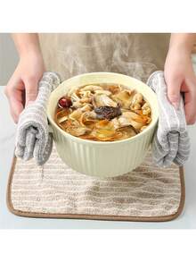 Zazumi 5/8pcs Random Color Stripe Cleaning Cloths, Microfiber Kitchen Rags With Hanging Loop, Reusable Washable Kitchen Cleaning Towels, Grease Removal, Dish Washing, Super Absorbent, Suitable For Kitchen, Cars, Glass Cleaning And Household Cleaning - Multicolor - View 7