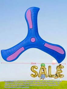 Colorful 3-Blade EVA Boomerang Outdoor Sports Glow-In-The-Dark Boomerang, Suitable For Family Entertainment, Exercise And Coordination Games, Perfect For Camping And Outdoor Activities, Sports Equipment Boomerang Foam EVA Auto-Return Boomerang Flying Disc, Birthday Gift, Christmas Gift, Boomerang Large Toy Fly Back Unbreakable Soft Toy Soft Rubber 3-Blade Interactive Hand-Thrown, Multiple Sizes Available - Multicolor - View 11