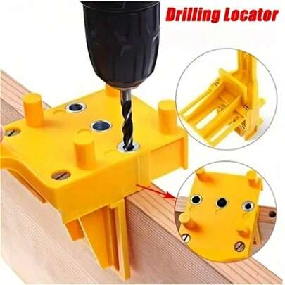 1pc Wood Board Punch Hole Locator, Straight Hole Punch, Drill Positioning Tool, Round Tenon Joinery, DIY Tool