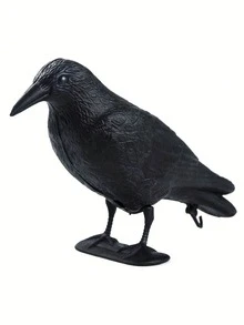 1/2/3 件逼真乌鸦驱鸟装饰，乌鸦装饰，仿真塑料乌鸦装饰，带脚桩，适用于花园、露台和家居装饰。送给爱人、父母和朋友的完美礼物